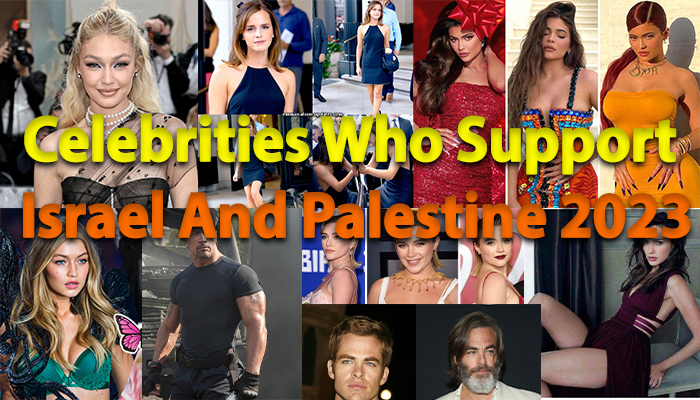 celebrities who support israel and palestine