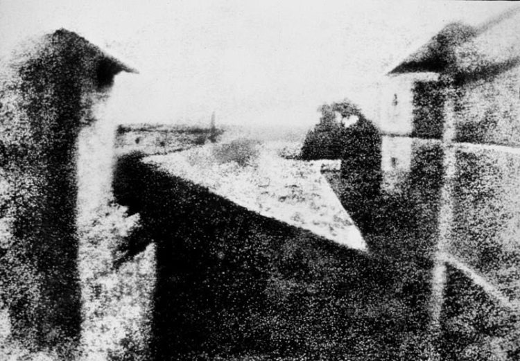 The First Photograph In History – By Joseph Nicéphore Niépce – View From The Window At Le Gras | Circa 1826