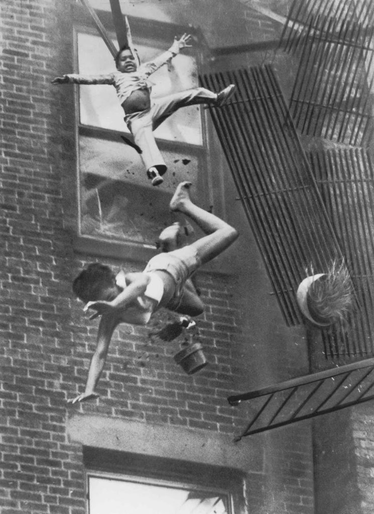 Stanley Forman’s Famous Photo Woman Falling From Fire Escape