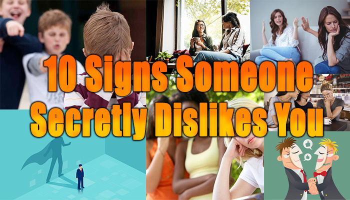 signs someone secretly dislikes you