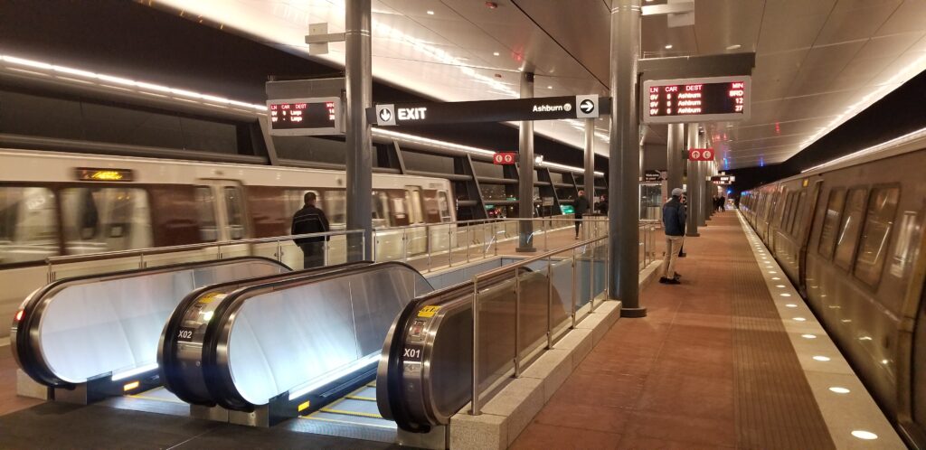 Dulles Airport Station Platform 1115